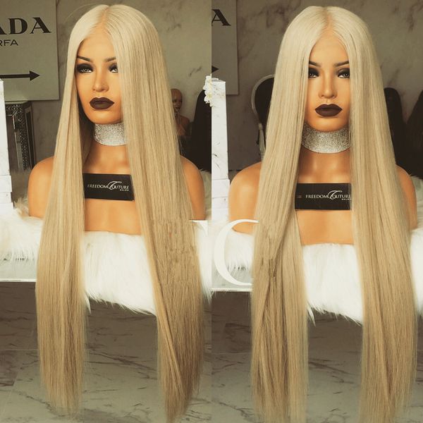 

613 blonde full lace human hair wig ilky traight platinum blonde lace front wig human hair full lace wig blonde hair