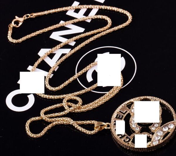 

new crystal rhinestones english alphabet pendant necklace designer gifts fashion accessories, Black