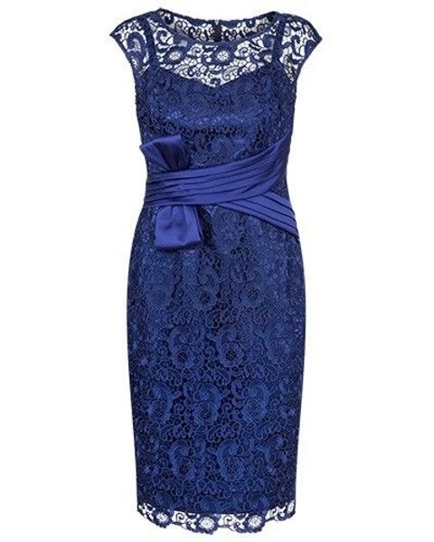 

roayl blue lace sheath knee length mother of the bride dresses with sash for wedding party mother of the groom dresses, Black;coppery