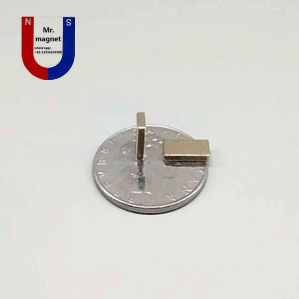 100 Stück N35 1051 mm Permanentmagnet 1051 superstarker Neo-Neodym-Block 10 x 5 x 1 NDFEB-Magnet 10 x 5 x 1 mm mit Nickelbeschichtung