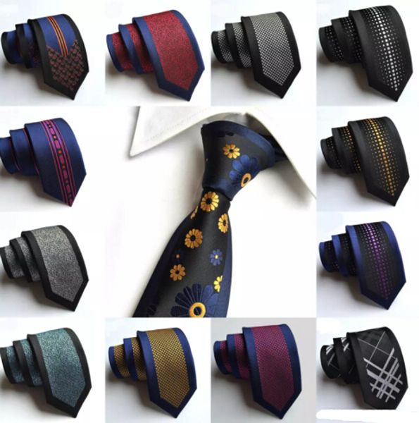 

6cm fashion slim men silk ties magnificent noble skinny mens neck ties handmade wedding necktie night bar party ties stripes dots tie, Blue;purple