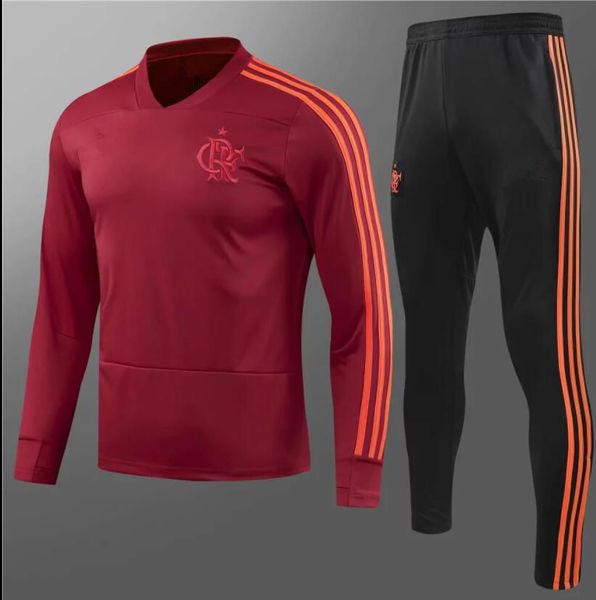 

TOP QUALITY 2018 2019 Chandal Flamengo home jacket Training suit kits soccer Jersey Brasil Flemish flamengo DIEGO GUERRERO football shirts