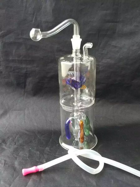 Klassische Plug-in-Glas-Shisha, Wasserpfeifen, Glasbongs, Glas-Shishas, Pfeife