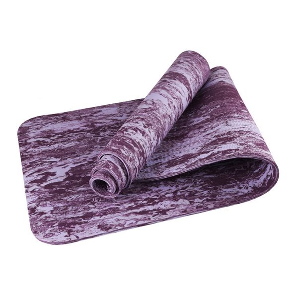 

tpe 6mm non-slip fitness yoga mat exercise gym tapis lose weight eco-friendly tasteless pilates mat 185*62*0.6 cm body building