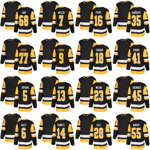 

Gold Embroidery Jerseys Tom Barrasso Eric Fehr Trevor Daley Daniel Sprong Mario Lemieux Pascal Dupuis Paul Coffey Hockey Jerseys