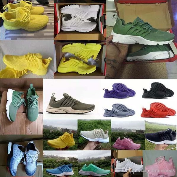 

Fashion 2018 Presto 5 Men Women Running Shoes for Cheap Prestos V Air Ultra BR QS Yellow Black White Essential breathable Casual Sneakers