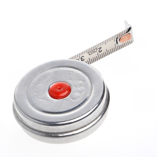

new 2m mini office stainless steel woodworking retractable tape measure metric h15