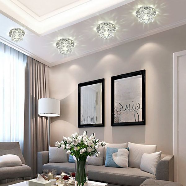 2019 Corridor Mirror Ceiling Lamp Aisle Light Veranda Lighting 6 Led 3w Down Crystal Modern Surface Mounted Lights For Living Room From Fried 66 51