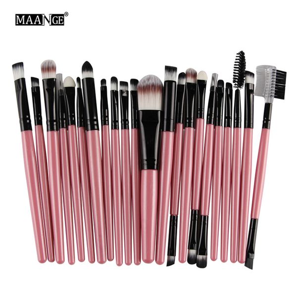 

sell 22pcs set makeup brushes kit eyeshadow brow eyeliner eye lashes lip foundation power cosmetic make up brush beauty blending tool