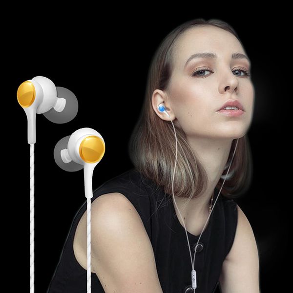 

new fashion wire control with mic bass stereo denoise three dimensional reverberation sport music game hifi tone quality hd voice earphone