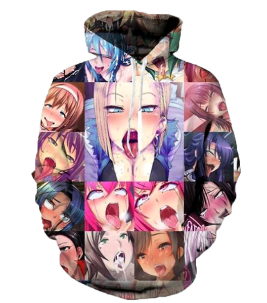 

новые моды для женщин / мужчин фото наклейки мультфильм стиль harajuku смешные 3td печати повседневная толстовки унисекс плюс размер kk122, Black