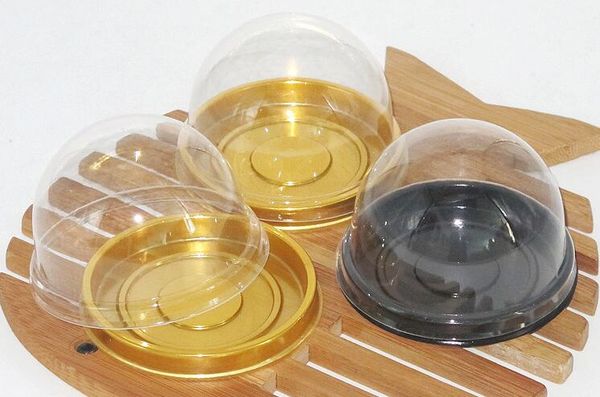 

round pastry packing cake boxes with lid plastic boxes yolk clear cake packaging festivel party supplies