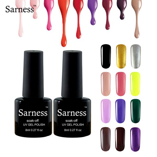 

sarness long lasting base and uv gel varnish polish color lucky set lacquer soak off nails art led uv lamp gel nail polish, Red;pink