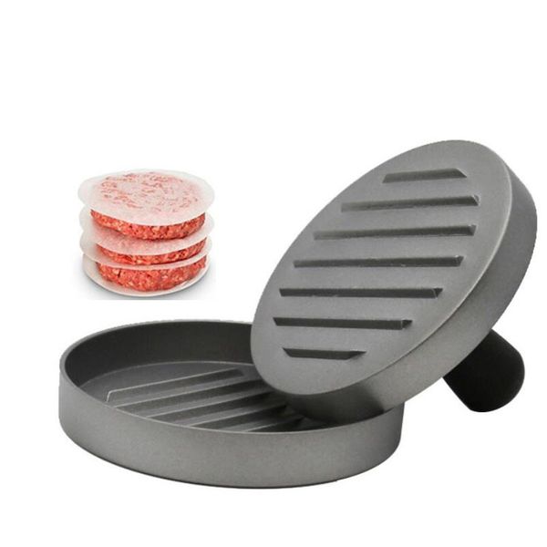 

wholesale cooking tools aluminum alloy non-stick hamburger patty makers press small meat pie mold for sale