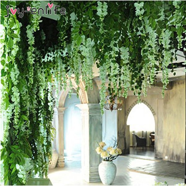 

joy-enlife 10pcs/lot 90cm artificial ivy leaves flower vine home decor party wedding decoration mariage fake artificial plants