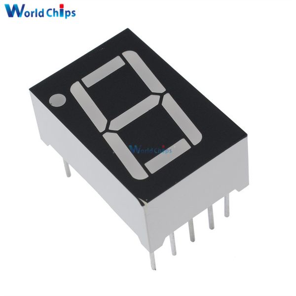 

10pcs 1bit 1 bit common anode positive digital tube 0.56" 0.56 inch red led digit 7 segment