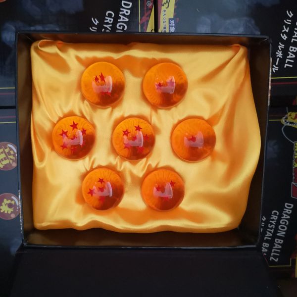 

Whole ale new animation dragonball orange blue 7 tar about 4 3cm uper aiyan dragon ball z complete et box toy