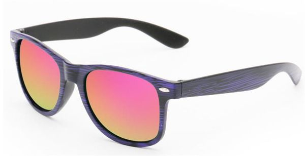 

fashion women & men color film sunglasses wood grain frame sun glasses anti-uv spectacles personality mirror eyeglasses, White;black