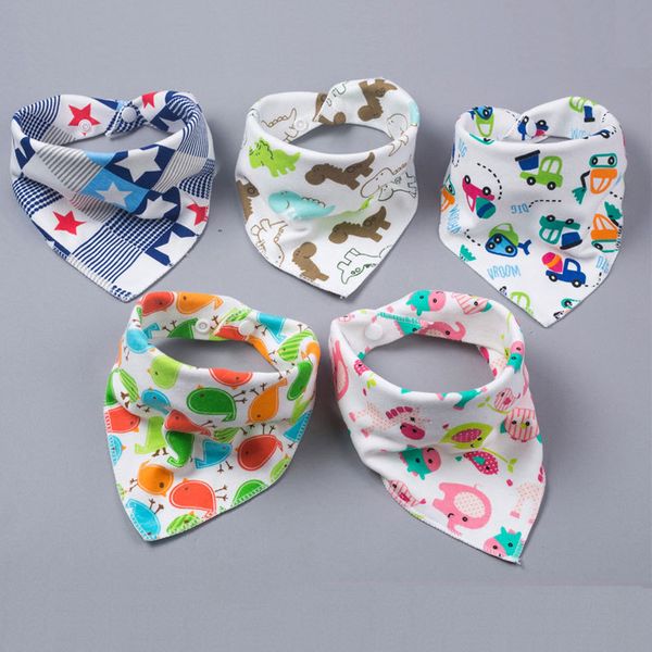 

Pretty Baby baby feeding triangle bibs cotton infant bibs Animal Print baby bibs new arrival 0601815