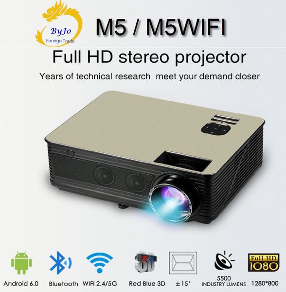 

Whole ale m5 erie lcd led full hd 1080p projector 5500 lumen upport hdmi vga u b android 6 0 wifi bluetooth built in hifi ound proyector