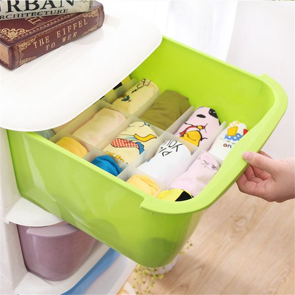2019 Adjustable Wardrobe Brief Clothes Boxs Divider Drawer
