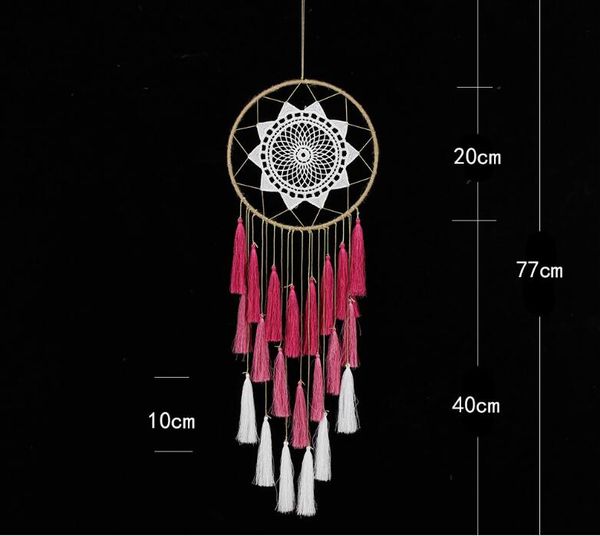 Handmade Tassel Dream Catcher Wall Decoration Pendant Home Porch Living Room Hanging Wall Hanging Decoration Decor Ornament Home Decorating Styles