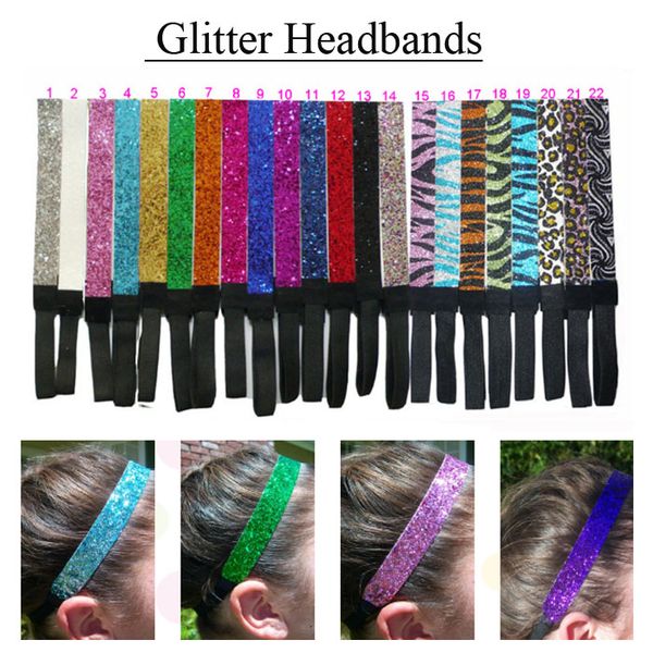 

2018 sparkly headbands for sports, Silver