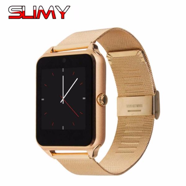 

Slimy Smart Watch Android GT08 Clock With Sim Card Slot Push Message Connectivity for Android Phone PK DZ09 Smartwatch