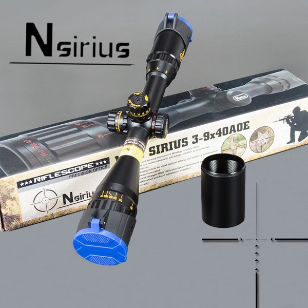 

NSIRIUS Gold Tactical 3-9X40 AO Riflescope Optical Sight Red Green llluminate Crosshair Hunting Rifle Scope