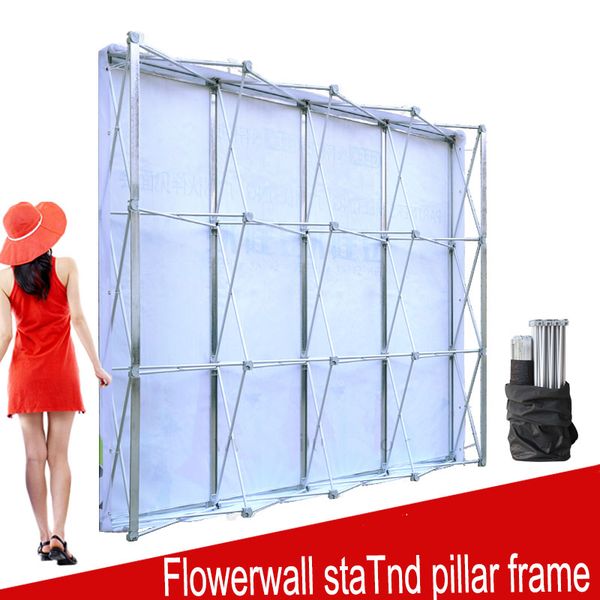 Aluminium Blumenwandfalt -Stand Rahmen für Hochzeits Hintertechnik Gerade Bannerausstellung Display Stand Trade Advertising Show