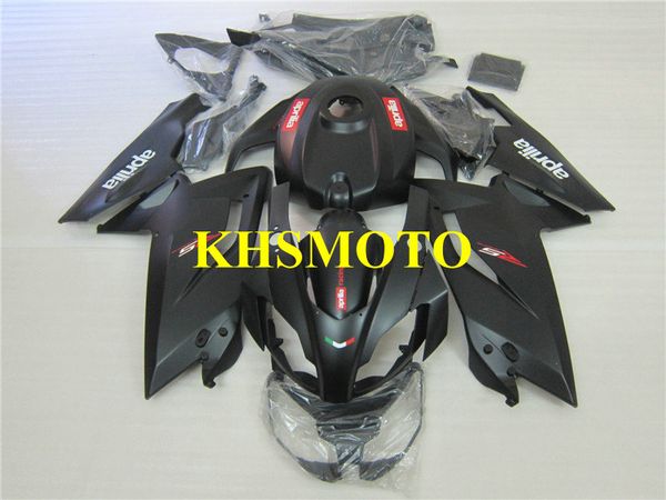 Aprilia RS125 için enjeksiyon kalıp Fairing kiti 06 07 08 09 10 11 RS 125 2006 2011 Mat siyah Kaplamalar AA05