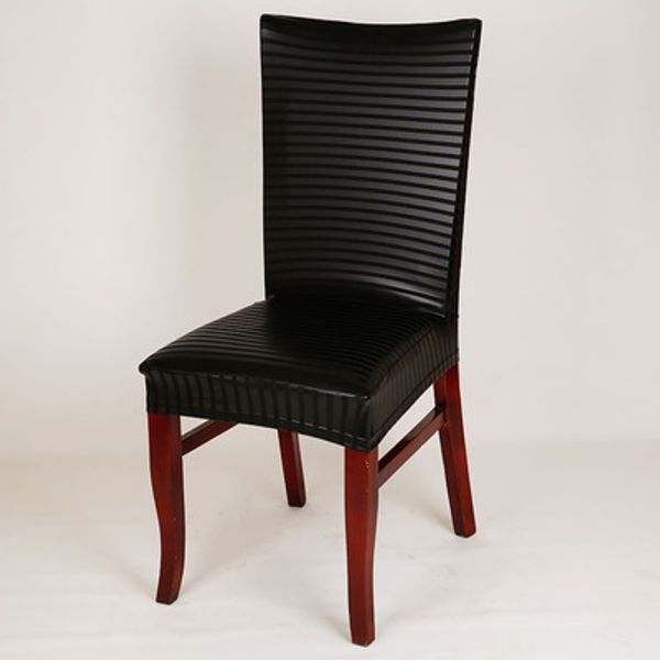 

HELLOYOUNG Кожа PU Упругие стул Обложка Home Decor Столовая Stretch Председатель Обложка для св