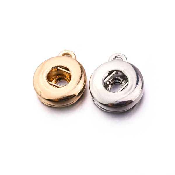 

noosa chunks silver gold 12mm snap button base for diy ginger snap button necklace bracelet earrings jewelry accessory, Bronze;silver