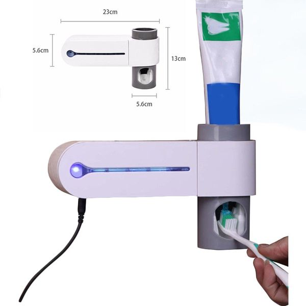 

2 в 1 Антибактерий Ультрафиолетовая ультрафиолетовая зубная щетка Автоматическая стерилизатор для зубных паст Стерилизатор для очистки зубных щеток