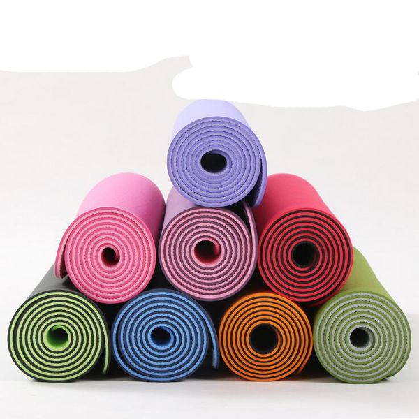 2019 Wholesale Tpe Yoga Mat 6mm Environmental Tasteless Colchonete