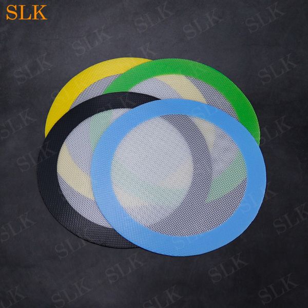 

good products round two sizes non stick silicone dab mat for rolling dry herb mini baking mat pastry pads cooking tools