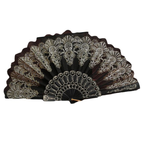 

special offer favors and gifts decorations kids spanish style lace folding hand held flower fan for dance party