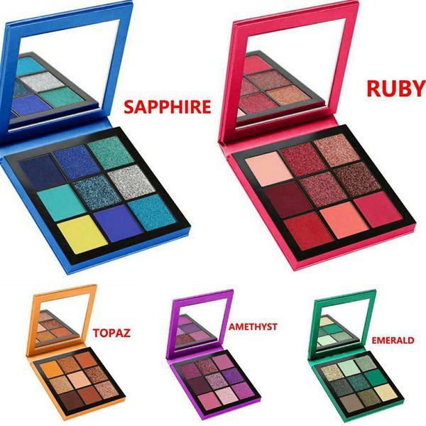 

Sapphire ruby topaz amethy t emerald eye hadow 9 color himmer matte eye hadow beauty makeup eye hadow palette 9 color in tock