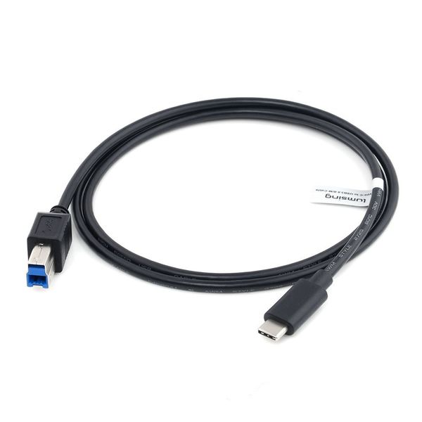 Freeshipping Micro USB 3.1 Tipo C Macho para Padrão Tipo B USB 3.0 Macho Cabo de Dados para Macbook de 12 Polegadas, Tablet, Dispositivos de Telefone Celular Tipo-C