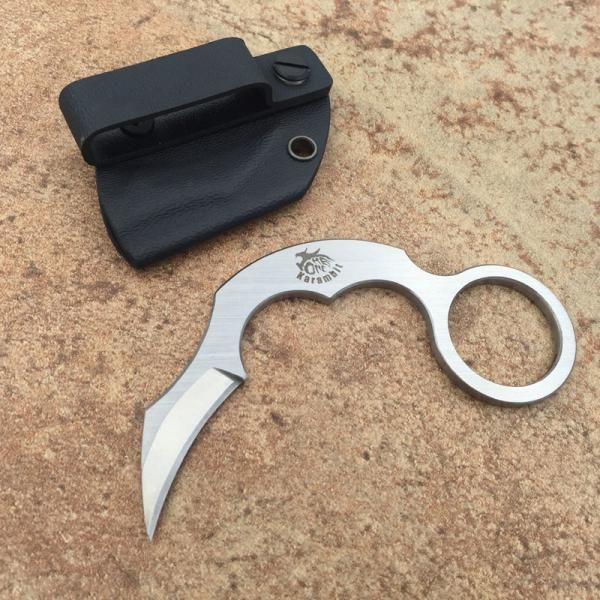 O único EDC KARAMBIT D2 FIGADE BLADE Faca de Garra Caça Tático Sobrevivência Tático Faca de Bolso Multi-ferramentas Presente Facas Z-2313