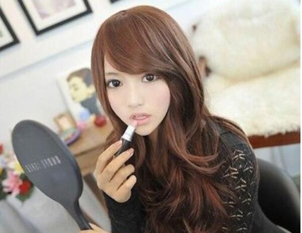 Valuable Lovely Korean Style Woman Sexy Long Curly Wavy Hair