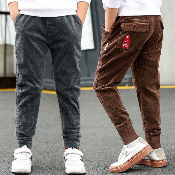 Compre Pantalones De Pana Para Ninos Pantalones De Botella Con