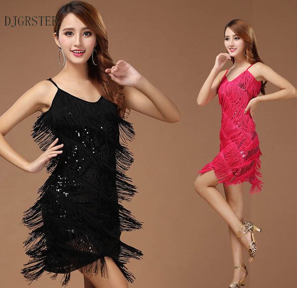 

women latin dance dress women ballroom dancing dresses latin dance costume dresses tango dress samba skirtsgrs-38412, Black;red