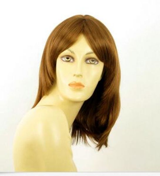 

mid length wig for women light blond copper ref: babette 27 peruk, Black;brown