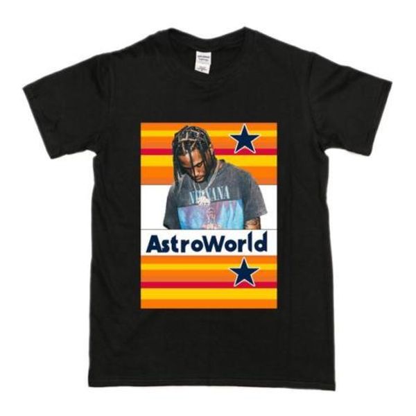 

Astroworld T Shirts 2018 Travis Scott New Printed Tee 9 Colors Short Sleeve Hip Hop Tops for Summer S - 3XL
