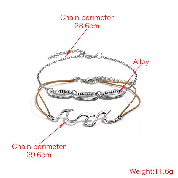 BRACELET de cheville en alliage de zing dorée envoie suivi-colis !! CHAINETTE