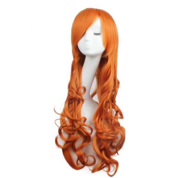 

synthetic wigs long natural wave both daily and cosplay wig heat resistant synthetic hair for women, Black