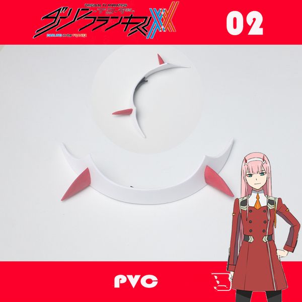 

2018 darling in the franxx zero two cosplay headwear, Silver