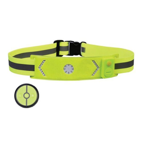 

2019 outdoor night cycling safety reflective waist belt sports light flashing waistband bicycle jogging running skating waist band