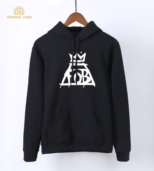 

rock band fall out boy fob hoodies for fangirl 2018 spring autumn sweatshirts women punk style black hoodies fleece sweatshirt
